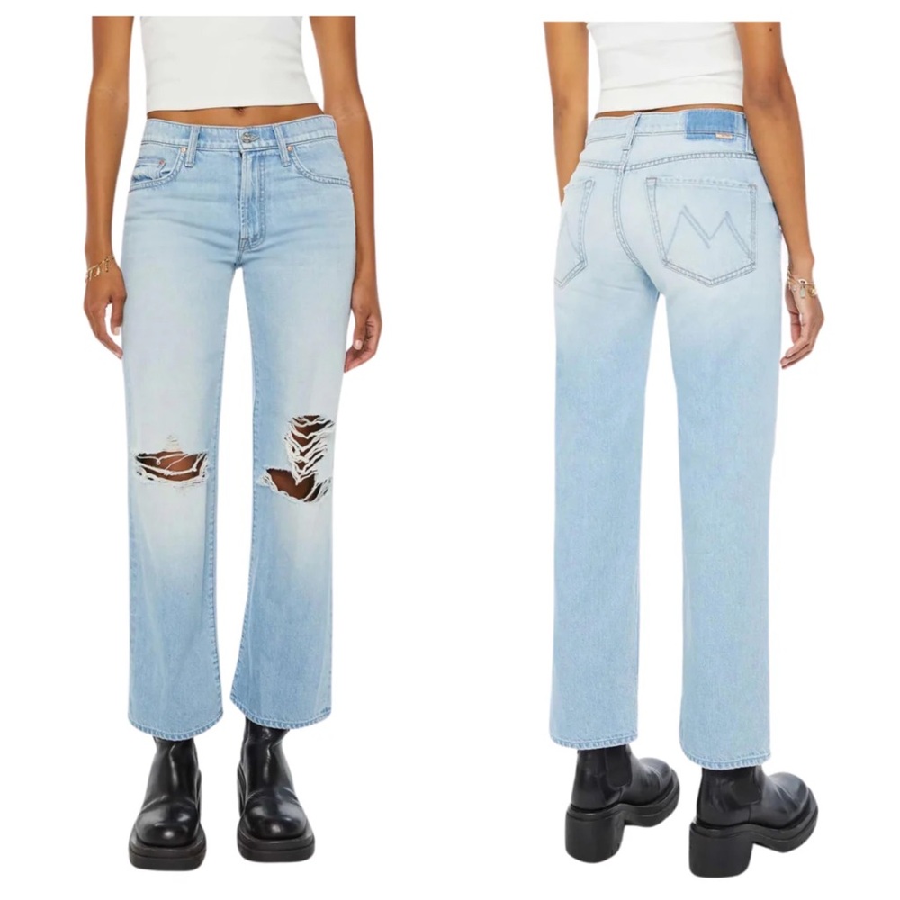 🔥🔥🔥🧡NWT MOTHER THE MID RISE RAMBLER FLOOD  SZ 27